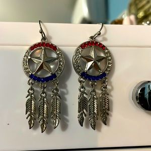 Dream catchers earrings Texas lone star earrings